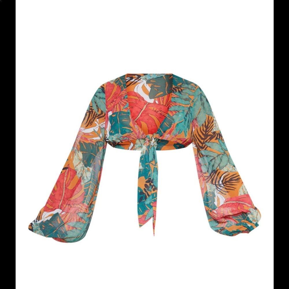 Beach Tie Front Top (Bundle with matching pants)